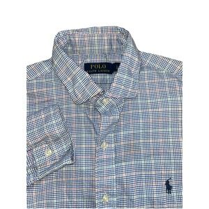 Polo Ralph Lauren Multicolored Checkered‎ L/S Button Down Shirt Men's Large